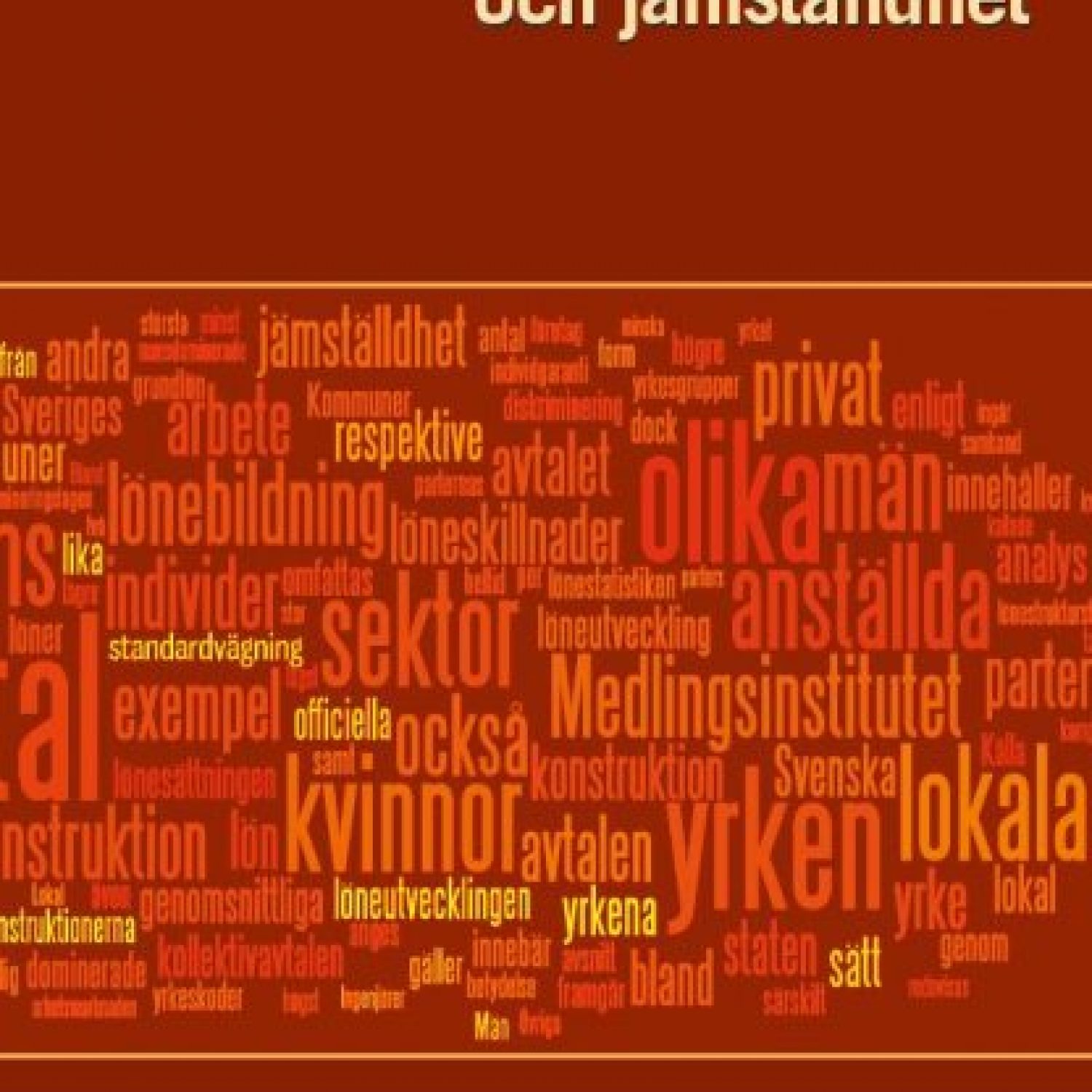Omslaget till Lönebildning och jämställdhet